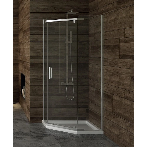 Душевой уголок NEW TRENDY NEW KOMFORT 100x80x190 K-0528 (хром) Душевой уголок NEW TRENDY NEW KOMFORT 100x80x190 K-0528 (хром)