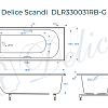 Ванна из искусственного камня Delice Scandi 180х80 DLR330031RB-G с черными ручками, глянцевая Ванна из искусственного камня Delice Scandi 180х80 DLR330031RB-G с черными ручками, глянцевая