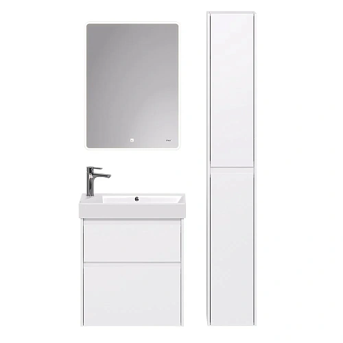 Тумба под раковину DREJA SLIM, 65 см, подвесная/напольная, 2 ящика, белый глянец 99.0401 Тумба под раковину DREJA SLIM, 65 см, подвесная/напольная, 2 ящика, белый глянец 99.0401