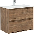 Тумба под раковину Aquanet Милан 80 дуб рустикальный 00336379 подвесная Тумба под раковину Aquanet Милан 80 дуб рустикальный 00336379 подвесная