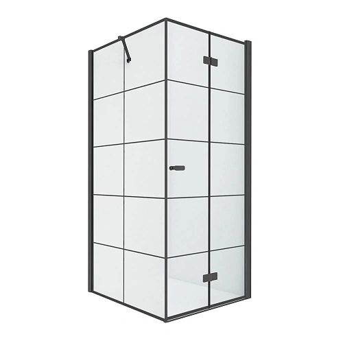 Душевой уголок NEW TRENDY NEW SOLEO BLACK R 90x90x195 D-0290A/D-0121B (черный) Душевой уголок NEW TRENDY NEW SOLEO BLACK R 90x90x195 D-0290A/D-0121B (черный)