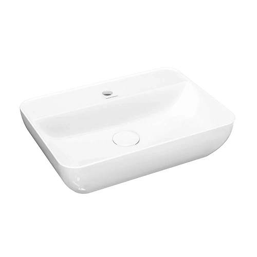 Раковина Kerama Marazzi PLAZA подвесная 55, белая глянцевая PLR.wb.55.02 Раковина Kerama Marazzi PLAZA подвесная 55, белая глянцевая PLR.wb.55.02