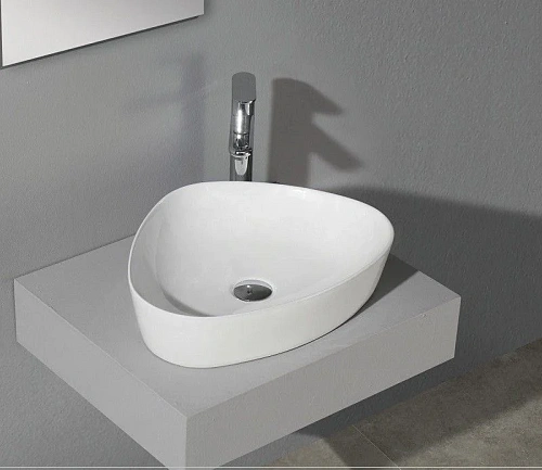 Раковина CeramaLux 9386 накладная, белый Раковина CeramaLux 9386 накладная, белый