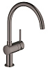 Картинка анонса товара «смеситель для кухни grohe minta однорычажный, темный графит (32917a00)»