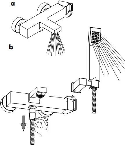 Смеситель для ванны Paffoni Elle EL022CR Смеситель для ванны Paffoni Elle EL022CR