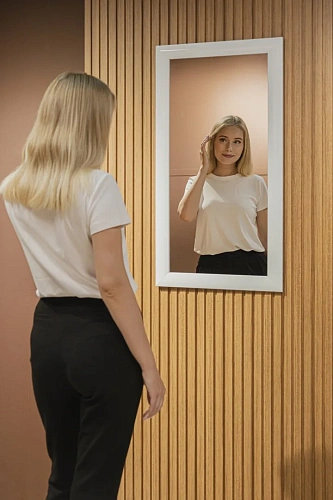 Зеркало SILVER MIRRORS 500x950 белый Глянец (ФР-00001090) Зеркало SILVER MIRRORS 500x950 белый Глянец (ФР-00001090)