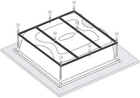 Каркас для ванны VAGNERPLAST Helios 194x170 VPK194170 Каркас для ванны VAGNERPLAST Helios 194x170 VPK194170