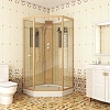 Душевая кабина Niagara Luxe NG-7717GBK (1000x1000х2100) низкий поддон стенки золото без крыши Душевая кабина Niagara Luxe NG-7717GBK (1000x1000х2100) низкий поддон стенки золото без крыши
