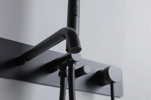 Смеситель для ванны Allen Brau Priority 5.31A05-31 (с внутренней частью) черный матовый Смеситель для ванны Allen Brau Priority 5.31A05-31 (с внутренней частью) черный матовый