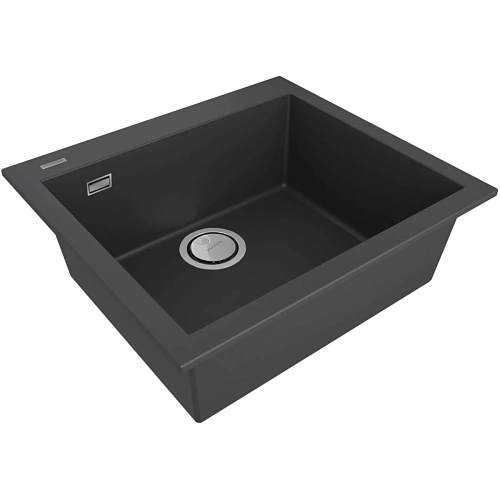 Кухонная мойка Paulmark DECORATION 56 PM935650-AN, ANTRACITE, 560х500 мм Кухонная мойка Paulmark DECORATION 56 PM935650-AN, ANTRACITE, 560х500 мм