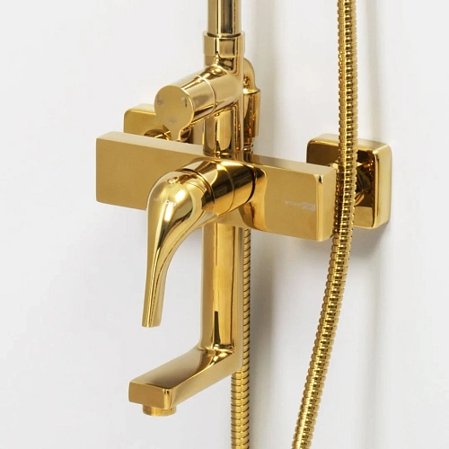 Душевая система WasserKRAFT A171.256.207.PG золото Душевая система WasserKRAFT A171.256.207.PG золото