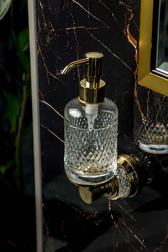 Дозатор жидкого мыла Boheme AURA Gold 10247-G Дозатор жидкого мыла Boheme AURA Gold 10247-G