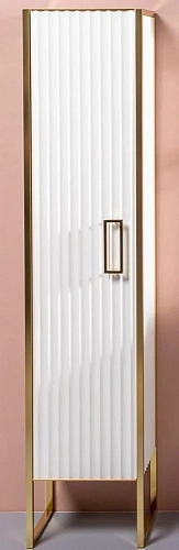 Шкаф-пенал Armadi Art MONACO L 868-WG-L белый глянец + золото Шкаф-пенал Armadi Art MONACO L 868-WG-L белый глянец + золото