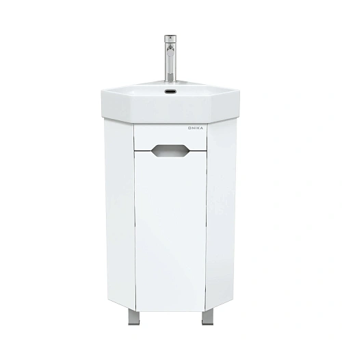 Тумба под раковину Onika Айленд 35 см 103501 напольная, белая, угловая (для Line) Тумба под раковину Onika Айленд 35 см 103501 напольная, белая, угловая (для Line)