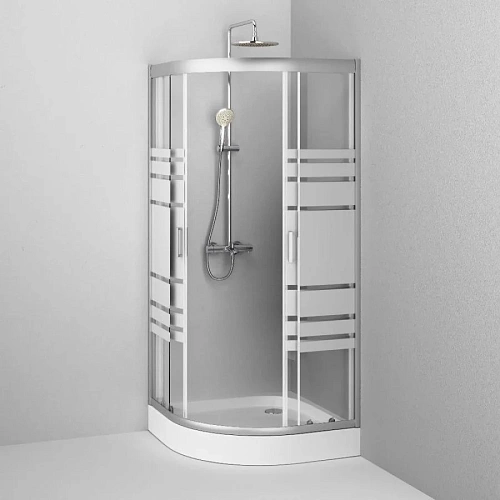 Душевой уголок AM.PM Tender W45G-301-090TM Twin Slide 90 90x90, профиль хром, стекло прозрачное Душевой уголок AM.PM Tender W45G-301-090TM Twin Slide 90 90x90, профиль хром, стекло прозрачное