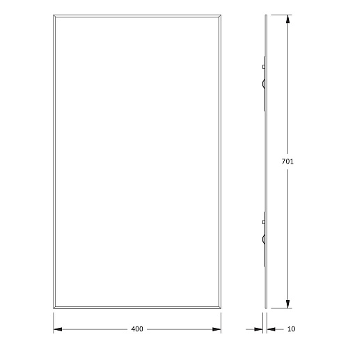 Зеркало Evoform Standard BY 0212 40х70 см с фацетом Зеркало Evoform Standard BY 0212 40х70 см с фацетом