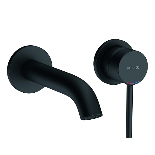 Смеситель для раковины Kludi BOZZ 382443976S встраиваемый, черный матовый Смеситель для раковины Kludi BOZZ 382443976S встраиваемый, черный матовый