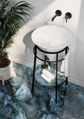 Раковина Kerama Marazzi CONO встаиваемая сверху 44, белая глянцевая CO.wbi.44 Раковина Kerama Marazzi CONO встаиваемая сверху 44, белая глянцевая CO.wbi.44