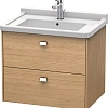 Тумба под раковину Duravit Brioso BR414101052 подвесная 67 см Европейский дуб Тумба под раковину Duravit Brioso BR414101052 подвесная 67 см Европейский дуб