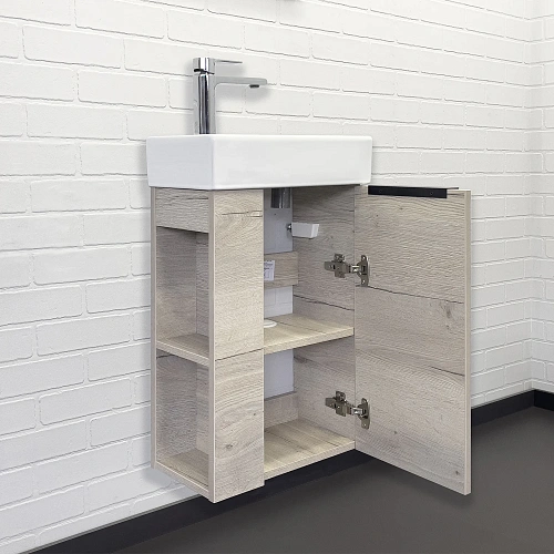 Тумба с раковиной Comforty Матэ-40 00-00015132 дуб дымчатый раковина Comforty 9140 Тумба с раковиной Comforty Матэ-40 00-00015132 дуб дымчатый раковина Comforty 9140