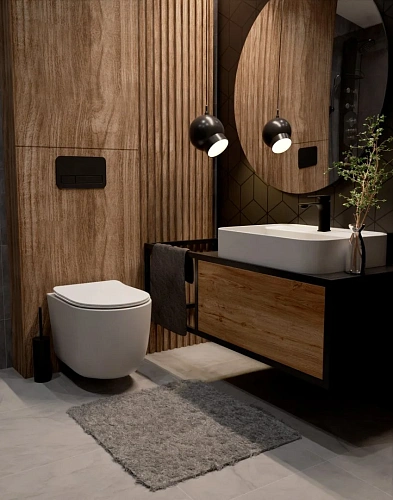 Смеситель для раковины AQUAme Monza AQM6310MB Черный матовый Смеситель для раковины AQUAme Monza AQM6310MB Черный матовый