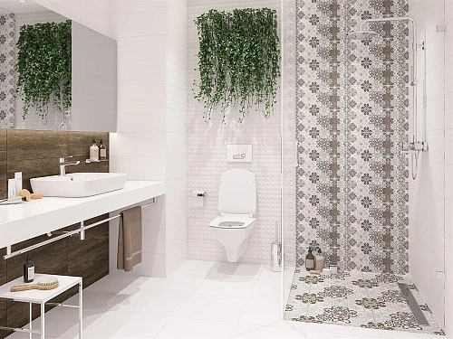 Плитка керамическая Cersanit Alrami серый 20x44 AMG091 Плитка керамическая Cersanit Alrami серый 20x44 AMG091