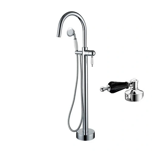 Смеситель для ванны Boheme 269-BSW напольный BRILLANTE Swarovski BLACK Смеситель для ванны Boheme 269-BSW напольный BRILLANTE Swarovski BLACK