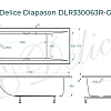 Ванна из искусственного камня Delice Diapason 175х70 DLR330063R-G глянцевая с ручками хром Ванна из искусственного камня Delice Diapason 175х70 DLR330063R-G глянцевая с ручками хром