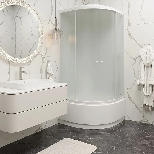 Душевая кабина Parly EB921 900x900 профиль белый, стекло матовое Душевая кабина Parly EB921 900x900 профиль белый, стекло матовое