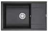 Кухонная мойка Granula 7805, ЧЁРНЫЙ, кварц 780х500