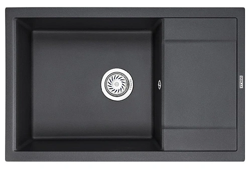 Кухонная мойка Granula 7805, ЧЁРНЫЙ, кварц 780х500 Кухонная мойка Granula 7805, ЧЁРНЫЙ, кварц 780х500