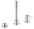 Смеситель на борт ванны GROHE Essence+ на 3 отверстия с душевым гарнитуром (на бортик ванны, без излива) 19976001 Смеситель на борт ванны GROHE Essence+ на 3 отверстия с душевым гарнитуром (на бортик ванны, без излива) 19976001