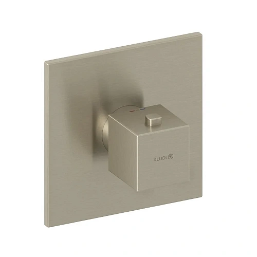 Смеситель для ванны Kludi DECUS 54739N575 встраиваемый с термостатом для SLIM.BOXX 88022 брашированный никель Смеситель для ванны Kludi DECUS 54739N575 встраиваемый с термостатом для SLIM.BOXX 88022 брашированный никель