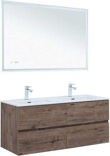 Тумба под раковину Aquanet Алвита New 60 2 ящика, дуб веллингтон табак 00334184 подвесная Тумба под раковину Aquanet Алвита New 60 2 ящика, дуб веллингтон табак 00334184 подвесная