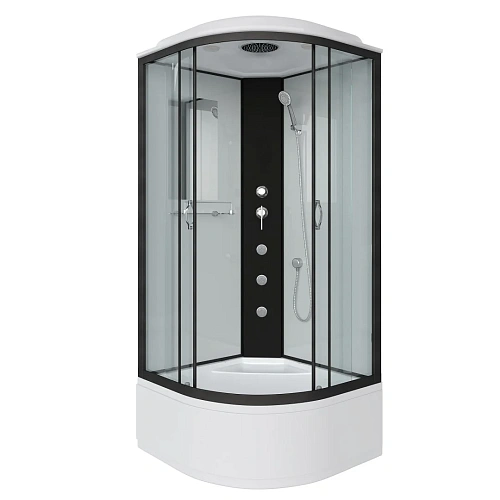 Душевая кабина Niagara Classic NG-6709-14G (1000х1000х2150) высокий поддон (45см) стекло прозрачное черные профиля 67091414G Душевая кабина Niagara Classic NG-6709-14G (1000х1000х2150) высокий поддон (45см) стекло прозрачное черные профиля 67091414G