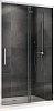 Душевая дверь ABBER Schwarzer Diamant AG30100H 100 см универсальная, профиль хром, стекло прозрачное