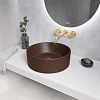 Раковина GROSSMAN Color GR-3013BRM (410x410x150) коричневая матовая Раковина GROSSMAN Color GR-3013BRM (410x410x150) коричневая матовая