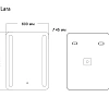 Зеркало GROSSMAN LARA (600x800x45) LED с сенсорным выключателем и гравировкой 136080 Зеркало GROSSMAN LARA (600x800x45) LED с сенсорным выключателем и гравировкой 136080