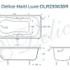 Ванна чугунная Delice Haiti Luxe 170х80 с отверстиями под ручки DLR230638R Ванна чугунная Delice Haiti Luxe 170х80 с отверстиями под ручки DLR230638R
