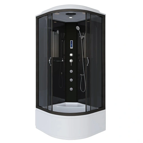 Душевая кабина Niagara Classic NG-6508-14F (900х900х2150) высокий поддон (40см) стекло тонированное алюминиевый черный 65081434F Душевая кабина Niagara Classic NG-6508-14F (900х900х2150) высокий поддон (40см) стекло тонированное алюминиевый черный 65081434F