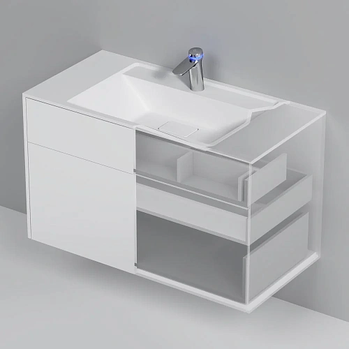 Тумба под раковину AM.PM Inspire V2.0 M50AFHX1003WM подвесная, 100 см, push-to-open, белый матов Тумба под раковину AM.PM Inspire V2.0 M50AFHX1003WM подвесная, 100 см, push-to-open, белый матов