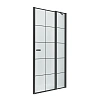 Душевая дверь NEW TRENDY NEW SOLEO BLACK одинарные 90x195 D-0293A (черный) Душевая дверь NEW TRENDY NEW SOLEO BLACK одинарные 90x195 D-0293A (черный)