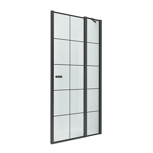 Душевая дверь NEW TRENDY NEW SOLEO BLACK одинарные 90x195 D-0293A (черный) Душевая дверь NEW TRENDY NEW SOLEO BLACK одинарные 90x195 D-0293A (черный)