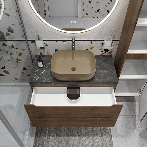 Тумба со столешницей и раковиной BelBagno ETNA 80 etna80rw-kepmno-1302h316-set подвесная ETNA80RW-KEPMNO-1302H316-SET Тумба со столешницей и раковиной BelBagno ETNA 80 etna80rw-kepmno-1302h316-set подвесная ETNA80RW-KEPMNO-1302H316-SET