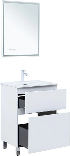 Тумба под раковину Aquanet Алвита New 60 00344132 напольная, белый матовый Тумба под раковину Aquanet Алвита New 60 00344132 напольная, белый матовый