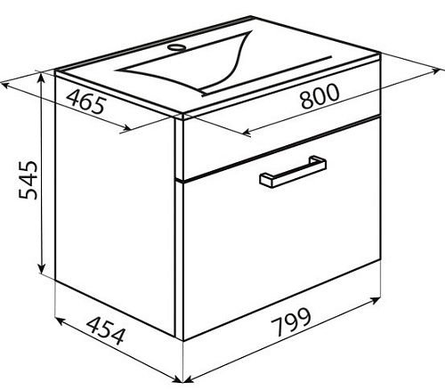 Тумба с раковиной IDDIS Mirro 80 подвесная белая/под дерево (MIR80W2i95K) Тумба с раковиной IDDIS Mirro 80 подвесная белая/под дерево (MIR80W2i95K)