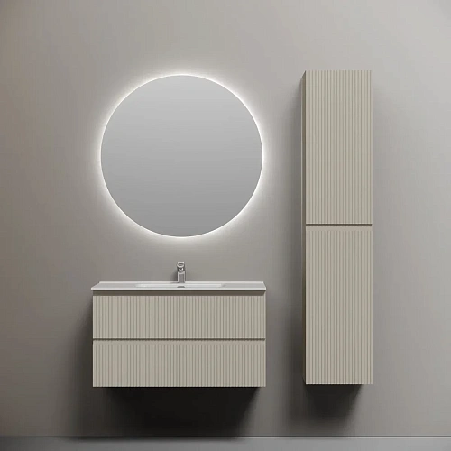 Тумба под раковину Sancos Snob R SNR90CE 890х445х500 Beige Soft, подвесная Тумба под раковину Sancos Snob R SNR90CE 890х445х500 Beige Soft, подвесная