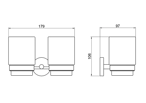 Стакан Aquatek БЕТТА AQ4617CR хром Стакан Aquatek БЕТТА AQ4617CR хром