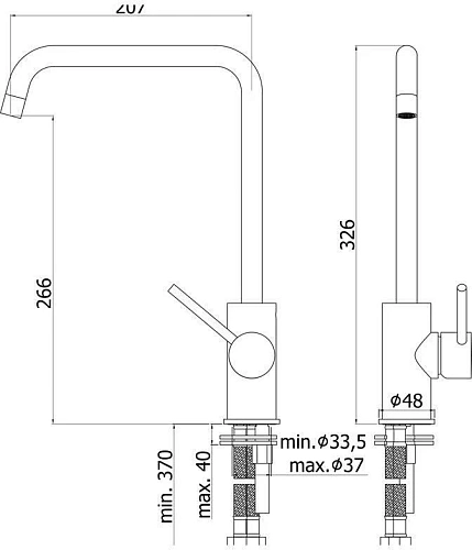 Смеситель для кухни Paffoni Light LIG980CR Смеситель для кухни Paffoni Light LIG980CR