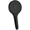 Душевая лейка AQUAme AQM8504MB 135мм, 4 режима, слайдер, Черный